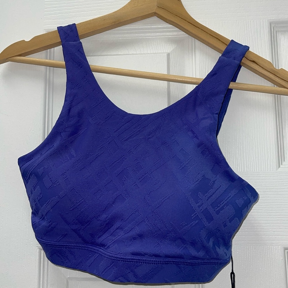 Purple sports bra